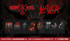 LOUD PARK 25での来日決定記念！Kerry KingさらにはSLAYERの公式バンド・マーチ予約受付がいよいよ5/15(木)23:59で終了！ゲキクロ未発売のバンドTシャツ、キャップなど全93アイテムがラインナップ！