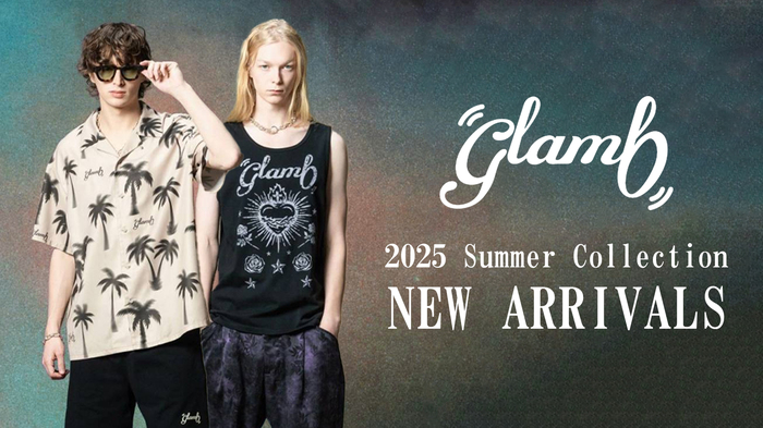 グランジ・ロックを基調にした人気ブランドglamb(グラム)より夏の最新アイテム入荷！オン・トレンドなサイジングに拘ったアロハ・シャツやレイヤード・スタイルに最適なタンク・トップなどが登場！