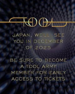 TOOL、今年12月に来日決定！2013年以来約12年ぶり！
