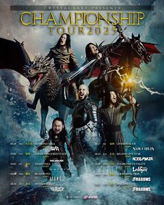 Crystal Lake、"CHAMPIONSHIP TOUR 2025"ゲストにSiM、coldrain、ラスベガス、SABLE HILLS、花冷え。、Paledusk、SHADOWS、NOISEMAKER、MONO発表！