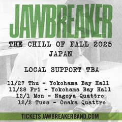 JAWBREAKER、1stアルバムから35年の時を経て初来日ツアー決定！