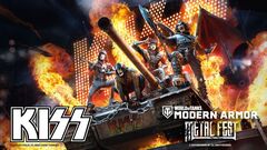 KISS、戦車アクション・ゲーム"World of Tanks Modern Armor"に登場！メンバーがテーマの車輌や3Dヒーロー車長、名曲「Rock And Roll All Nite」も！