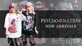 ダークでジェンダーレスなパンク・ファッション・ブランドPSYCHO NATION(サイコ・ネーション)より、完売続出の人気イラストレーター"寝田ルネ"とのコラボ・Tシャツ待望の新作が新入荷！