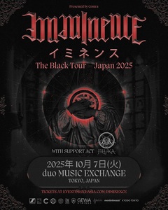 北欧メタルコアの雄 IMMINENCE、10/7初来⽇公演サポート・アクトとしてJILUKA出演決定！