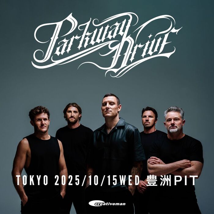 "LOUD PARK 25"ヘッドライナーのPARKWAY DRIVE、10/15豊洲PIT公演決定！20年を経てメタル・シーンの頂点へと上り詰めたバンドの貴重な単独公演！