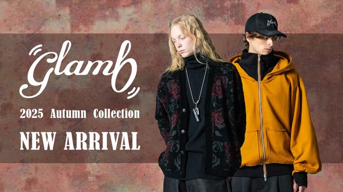 グランジ・ロックを基調にした人気ブランドglamb(グラム)より秋の最新アイテム入荷！緩急のあるシルエットにこだわったパーカーやそれぞれ印象の異なる2種のカーディガンが登場！