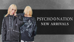 ダークでジェンダーレスなパンク・ファッション・ブランドPSYCHO NATION(サイコ・ネーション)より、秋の新作が一斉入荷！パーカーとロンT、ボトムスが登場！
