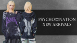 ダークでジェンダーレスなパンク・ファッション・ブランドPSYCHO NATION(サイコ・ネーション)より、秋の新作入荷！パンクなデザインながら長い毛足で柔らかい着心地のパーカーとニットが登場！