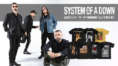 SYSTEM OF A DOWN、人気バンドTシャツが"即納商品"としてゲキクロに再入荷！『Mezmerize』や『Toxicity』のアートワークを落とし込んだアイテムがラインナップ！