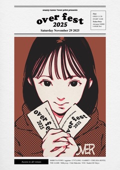SNAZZY TUNES × over print共同主催のサーキット・イベント"over fest 2025"、第3弾出演者でBACK LIFT、MAZE、The Number Zero、パピプペポは難しい等15組発表！
