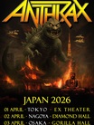 ANTHRAX、待望の来日公演決定！来年4月に東名阪単独ツアー開催！