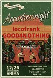 locofrank、12/26心斎橋ANIMAにて"Acoustic tonight 2025"開催！ゲストはGOOD4NOTHING！
