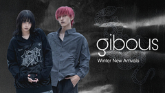 gibous (ギボス) より、冬の新作アイテム一斉入荷！スウェットにベロア素材を組み合わせたユニフォーム・トップスやブランド初のバギー・パンツなどトレンド・アイテムが多数登場！