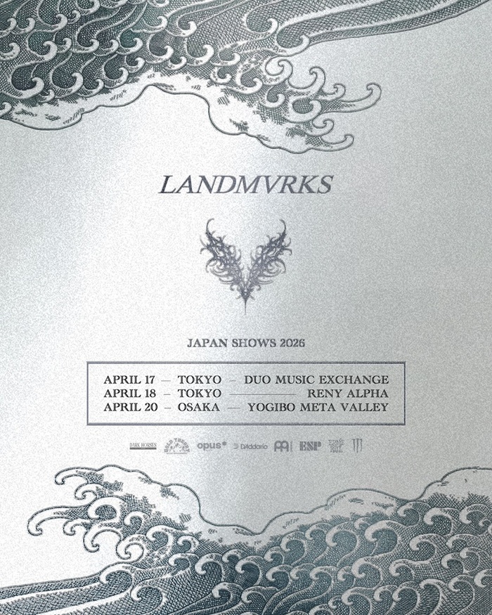 LANDMVRKS、7年ぶり再来日公演決定！4月に東阪で開催！