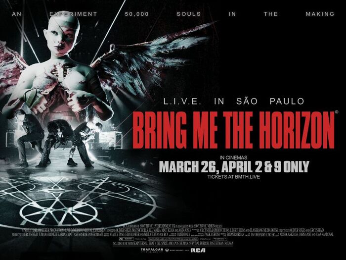 BRING ME THE HORIZON、ライヴ・フィルム"Bring Me The Horizon: L.I.V.E. In São Paulo"より「DArkSide」含む冒頭7分公開！