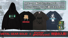 "METAL GEAR SOLID"コラボがPUNK DRUNKERS(パンク・ドランカーズ)より新入荷！無線での会話シーンや段ボールで隠密行動中の"スネーク"を落とし込んだ、コラボならではのアイテムが登場！そのほか、春の最新作もラインナップ！