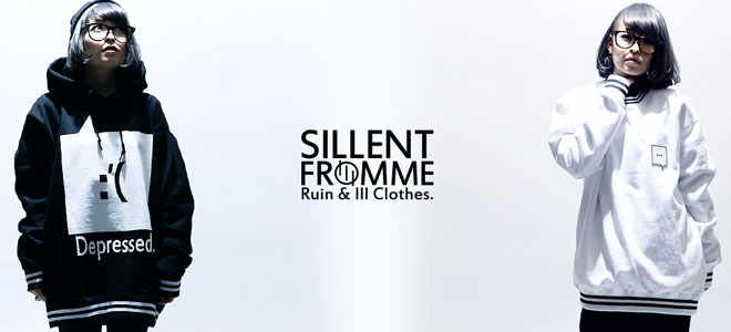 SILLENT FROM ME ロング丈パーカー