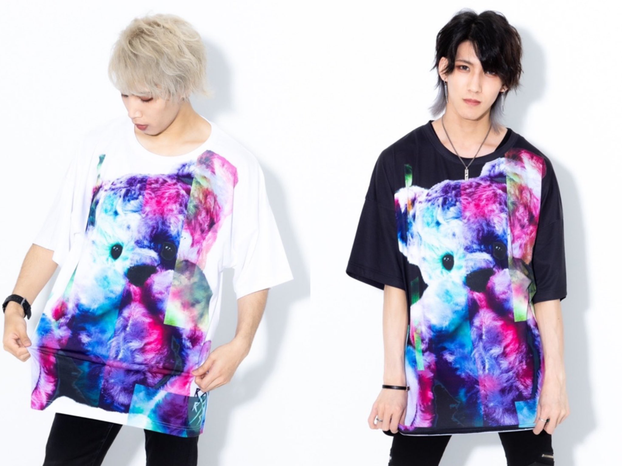 TRAVAS TOKYO Oozy ドロリ 宇宙 クマ 熊 カラフル Tシャツ Tシャツ