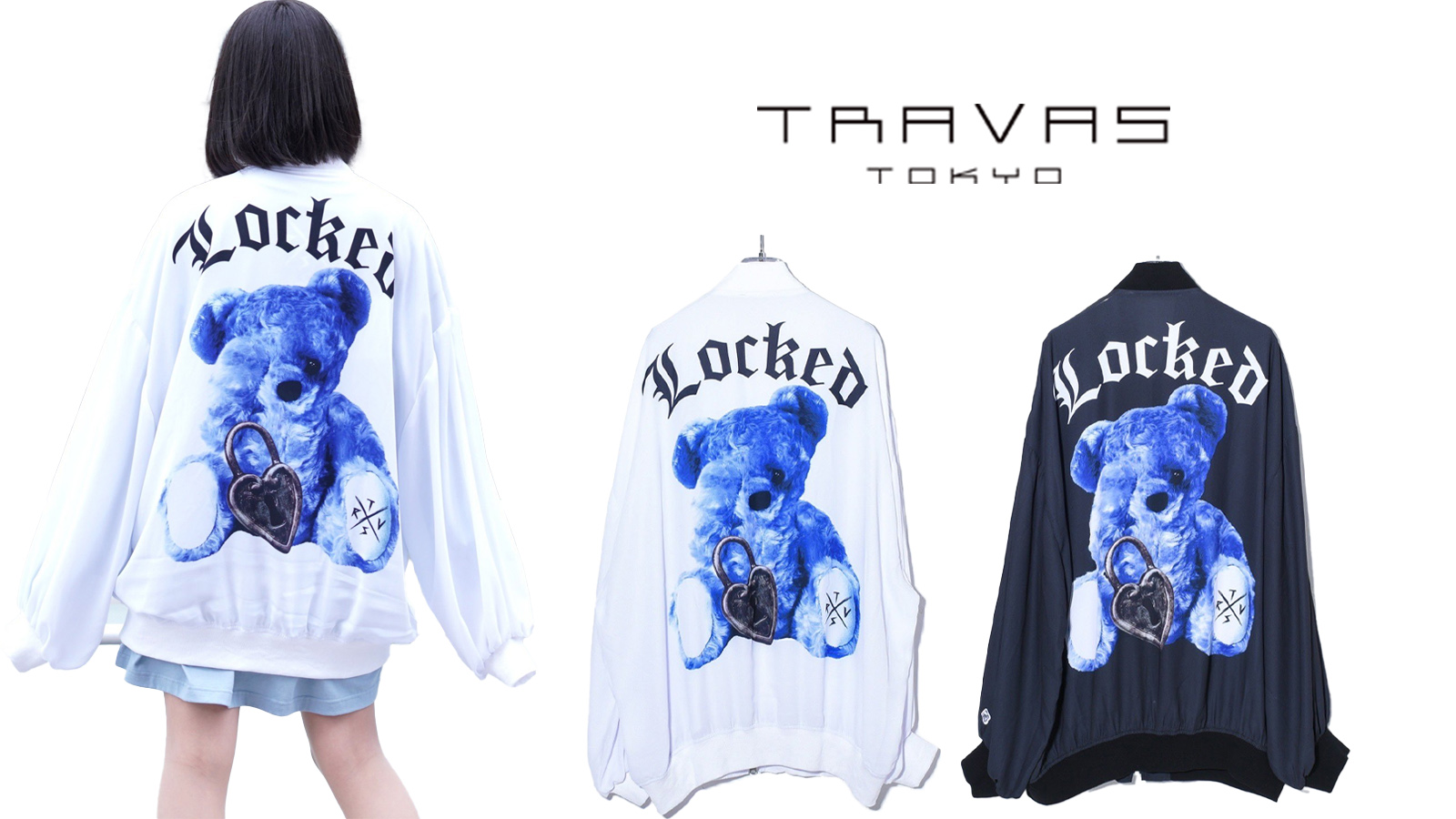 TRAVAS TOKYO/トラバス トーキョー』Locked bear shirts/くまプリント