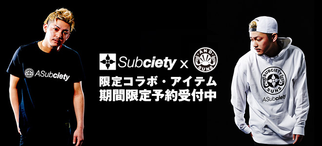 Subciety(サブサエティ)からメイン・ロゴ"GLORIOUS"を刺繍で施したシャツやボトムス、MISHKAからは完売していた"KEEP WATCH"を施したＴシャツが再入荷！