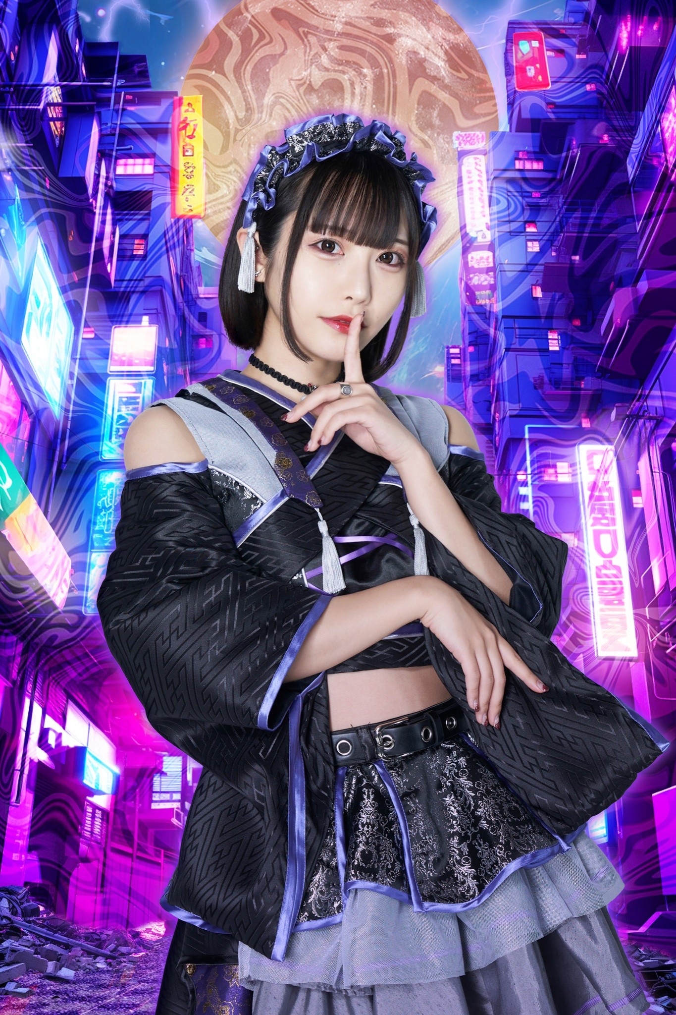 イケダナナ（NARLOW）、釈迦遺（NeverDolls）、藤井優衣