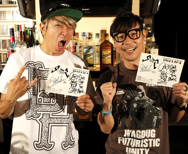 日高 央（THE STARBEMS）＆Shun（TOTALFAT） コラボ・サイン色紙