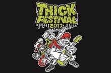 SECRET 7 LINE "THICK FESTIVAL 2017"出演者サイン入りオフィシャルTシャツ