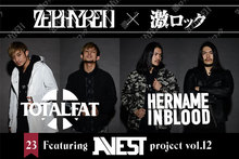 HER NAME IN BLOOD×TOTALFAT サイン入りZephyren Tシャツ