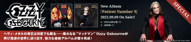Ozzy Osbourne『Patient Number 9』特集！！