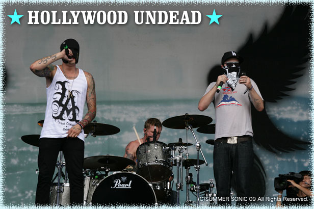 HOLLYWOOD UNDEAD　サマーソニック09ライブレポート