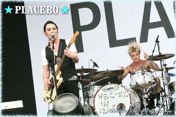 PLACEBO　サマーソニック09ライブレポート